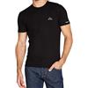 Kappa Maglietta Intima Uomo Cotone BIELASTICO Girocollo, Offerta 3 E 6 Pezzi, Maglia Intima Uomo Elasticizzata (3 Pezzi_Nero, XL)