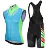Mydawan Abbigliamento Ciclismo Uomo Estivo Completo Bici MTB Tuta Ciclista Senza Maniche,Maglietta Bicicletta Gilet e Salopette Pantaloncini con 9D Gel Imbottiti,Maglia da Ciclo Asciugatura Rapida(8,4XL)