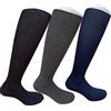 Infinity 12 Paia Calze Lunghe Uomo Sanitaria Caldo Cotone 100% Morbide di qualità Relax Riposanti Elasticizzate (12Paia Blu)