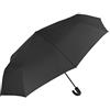 PERLETTI Ombrello Golf Pieghevole Uomo - Portatile Grande e Antivento con Manico Curvo - Leggero in Fibra di Vetro - Apri e Chiudi Automatico - PFC FREE - Diametro 118 cm - Perletti Technology (Nero)