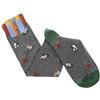 Gallo Calze Lungo Fantasia Gatti, Grigio, Unisex Adulti, 1 Unità