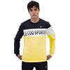 Le Coq Sportif Stagione 2 Crew Sweat N°1, Sky CAPT./n.OPT.White/L.Zest, L Uomo