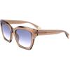 Furla Occhiali da Sole SFU621V Shiny transparent cognac 53/19/140 Donna