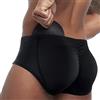 WDCAYQHZ Boxer da Uomo in Elasticizzato Contenitiva Mutande Intimo Butt Lifter Imbottite Boxer Push Up Glutei Snellente Guaina(Black,M)