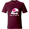 Generico T-Shirt Hurry Up Videogame Whale Bubble Bobble retrogaming (IT, Testo, XL, Regular, Regular, Nero)