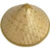 Xuyuehengqdd Cappello da ninja conico, cappello da pescatore in bambù intrecciato a mano, berretto Coolies, cappello vietnamita, per adulti (46 cm)