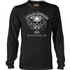 Harley-Davidson Military - Men's Black Graphic Long-Sleeve T-Shirt - USAG Wiesbaden | Live Engine Medium