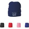 pubblienne Set 50 Cappello Invernale Personalizzato 100% Acrilico, Made in Italy - Berretto Caldo, Comodo e Personalizzabile con Logo e Scritta - Set Regalo Aziende, Squadre Sportive e Associazioni (Nero, 50)