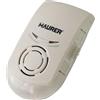 MAURER 8300520 - Repellente Ultrasuoni e elettromagnetico per Topi e Insetti, 8 x 8 x 13 cm, Colore: Bianco