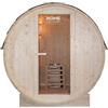 Home Deluxe - sauna per esterni Lahti M - Dimensioni: (L x P x A) circa: 185 cm x 120 cm x 185 cm. Legno: legno di abete rosso, con stufa per sauna e canna per sauna per 2 persone.