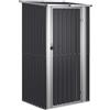vidaXL Capanno da Giardino Antracite 118,5x97x209,5 cm Acciaio Zincato