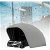 ACEMIC Garage Auto Per Esterno, garage pieghevole senza permessi, Tenda Per Auto Semiautomatica, Tettoia Per garage portatile, Acciaio Inox,Resistente,Protezione Solare/Pioggia(19.4ft×8.9ft×8ft)
