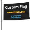 OYZLWXY Bandiera Personalizzata, striscione con personalizzate, con Logo/Immagine/Parole, per l'arredamento di giardini all'aperto, Varie dimensioni disponibili(30 x 45 cm su entrambi i lati)