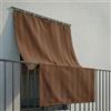 INTRECCI Tenda da Sole per Esterno, Tenda da Sole per Balconi, Impermeabile, a Caduta, 145x250 cm con Occhielli Laterali, Telo Ombreggiante, Riduce Luce e Calore, Migliora la Privacy, Colore Marrone