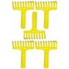 RED ROOSTER Rastrello a 9 denti in plastica, larghezza 22,9 cm, set di 5 rastrello