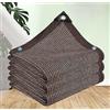YSPP Rete Ombreggiante Privacy Recinzione Esterno Copertura Oscurante Ombra Antistrappo 90% Protezione Solare Telo Ombra Ombreggiante Giardino, Terrazze, Piante, Piscina, Pollaio,brown-3x4m