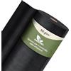 GARDENIX Tessuto Non Tessuto Anti-Erbacce, permeabile all'Acqua, 50 g/m², Resistente ai Raggi UV, 0,8 x 100 m (80 m²), per aiuole Rialzate, Protezione dalle Erbacce, per Giardini, aiuole