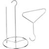 Generisch Supporto per tacchino, griglia verticale per polli in acciaio inox, set di accessori per tacchino, friggitrice con gancio di sollevamento, per il giorno del Ringraziamento, per picnic, campeggio