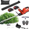WZTO Tagliasiepi a Batteria Professionale, Tagliasiepi Elettrico, Lunghezza Lama 51cm, Taglia Siepi Giardino con 2 Batteria litio e Caricatore, 17 mm distanza tra i denti, Impugnatura ergonomica