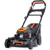 Fuxtec Tagliaerba a scoppio semovente RM5170Pro con motore a benzina 4 tempi da 170cc e trazione flessibile - 51 cm di taglio, ideale per tutti i giardini