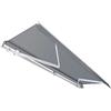 Wiltec Toboli Tenda da sole con bracci a snodo e protezione UV 3x2,5m Antracite Montaggio a parete Balcone