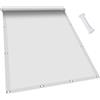 KOUDU Vela Ombreggiante Tenda a Vela 2.5 x 3.5 m Impermeabile, Rettangolare Panno Ombreggiante con Occhielli 185gGSM Oxford per Arredo Esterno Giardino, Bianco
