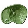 Giardini d'Acqua Laghetto da Giardino per Tartarughe Preformato 80 Lt - Vasca Verde Modello Trionix 108×77×28 per Pesci, Tartarughe, Ninfee, Piante Palustri e Stagni Artificiali da Esterno