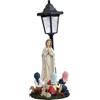 SZLIFE Statua della Vergine in Preghiera con Luce Solare per Esterni, Regalo, Decorazione da Giardino, Ornamento Creativo per Patio, Prato, Giardino,