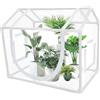 Sutowe Mini serra per interni ed esterni, protezione per fiori in inverno con chiusura lampo, copertura per piante, tenda per verdure, piantine, semi di umidità (78 x 40 x 50 cm)