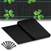 Froadp Telo Pacciamatura 100g/㎡ PP Barriere di Tessuto per Erbacce Infestanti Raggi UV Stuoia Drenaggio Anti Ricrescita con Pioli Foglio Piantagione Pieghevole Velo per Giardino e Orto (20㎡, 2x10m)