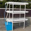 kangten Hydroponic Grow Kit 108 siti di fabbrica, 3 piante a strati in PVC, idroponica, 12 tubi, sistema di coltivazione idroponica, impianto di coltura acquatica, piante da giardino, per ortaggi in