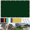 FENYIGE Tenda a Vela Rettangolare 140 x 300 cm Impermeabile Tenda a Ombreggiante Tenda in Poliestere Pes con Protezione Antivento e UV Ideali per Cortile Patio e Campeggio, Verde Scuro