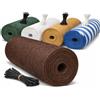 PINTO FERRAMENTA E-COMMERCE Pinto FERRAMENTA Rete Telo Ombra Ombreggiante Verde Bianca o Beige 100 Fascette in Omaggio Privacy 90% Recinzione Esterno Copertura Oscurante Giardino Terrazzo Balcone (MARRONE, H2X10MT)