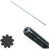 Motoculture Online Pezzo di ricambio originale Produttore: asse/asta di trasmissione 9 denti di ogni lato, lunghezza 76 cm per decespugliatore o Multifunzione, Importante: vedi dimensioni in foto