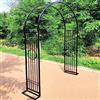 Generic Arco da giardino in ferro battuto - Supporto durevole per piante rampicanti, ideale come decorazione da giardino