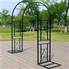 Rytgdxss Arco per Rampicanti,Arco per Rose in Metallo,Decorazione Per Evento E Cerimonia,Sfondo Per Foto Cerimonia Serale(L140xW40xH230cm)