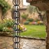 Poxvythb Catene da Pioggia Giapponesi ad Anello per Esterno, Sistema di Drenaggio e Collettori per Acqua Piovana da Cortile (3.5m)