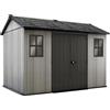 Keter Casetta da Giardino Oakland 1175, Effetto Legno Spazzolato, Grigio, 7,2 m², 350x229x254H cm