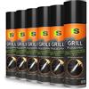 Spraytive 6 x 500 ml spray per barbecue - Detergente per barbecue - cura e conserva le griglie, padelle (acciaio inossidabile, ghisa) & Co. - Spray antiaderente, non stick per barbecue Weber Grills,