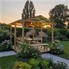 SUNWOOD Pergola Carport in legno 300x450 cm, in pino impregnato, Made in Italy