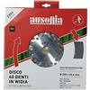 AUSONIA Disco Lama Universale per Decespugliatore in Acciaio Widia 40 Denti Professionale