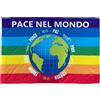 ns produzione bandiere Bandiera Pace nel Mondo Lgbt Grande cm150x225 in Tessuto Poliestere | NS Bandiere