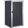 vidaXL Capanno da Giardino, Acciaio Zincato, Antracite, 88x89x159 cm, Ripostiglio Esterno, Porta Serrabile, Armadietto Organizzatore Attrezzi, Resistente alle Intemperie, Patio