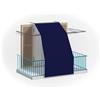 HOME ZEN HOUSEHOLD LINEN Tenda da balcone in poliestere per protezione dal sole e pioggia con ganci e borchie per il montaggio (BLU, 150X250 CM)
