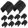 Yardwe 10pezzi Clip Per Bandiera Da Calcio Fissaggi Per Pali Di Allenamento Clipper Per Rete Di Calcio Supporti Per Bandiera Da Giardino