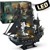 Does not apply Puzzle 3D LED 68 CM Black Pearl - Modello Di Barca Della Queen Anne'S Revenge, R