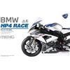 Meng Model MNGMT-004S 1:9-BMW HP4 Race (Pre Colorate) Kit di modello, Non verniciato