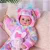 BABESIDE 17 Pollici Bambole Bambina Realistica - Adorabile Pupo Bambola Neonata Sorridente, Corpo Morbido Bambolotto con Vestito & Accessori, Giocattolo per Bambini 3+