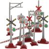 DIYEAH 8pezzi Semafori Per Modellismo Ferroviario Luci Di Segnalazione Per Treni in Miniatura Decorazioni Da Tavolo Per Paesaggi Architettonici Accessori Per Casa Delle Bambole