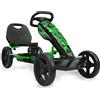 509 Crew XSpeed Pedal Go Kart, Pedal Car, Ride On, Sporty Graphics on The Front Fairing, Adjustable Seat, 4 Spoke Rims 25cm (10) Eva Wheels, Sporty Steering Wheel, with Hand Brake, Ages 4+